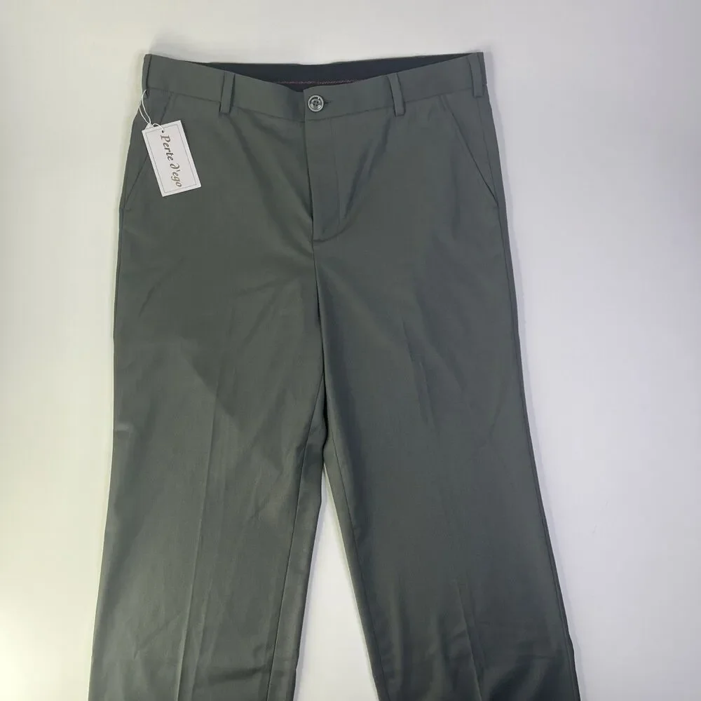 Petre D’ego Sage Green Dress Pants 35x30.5 Large NWT Formal - Picture 4 of 13